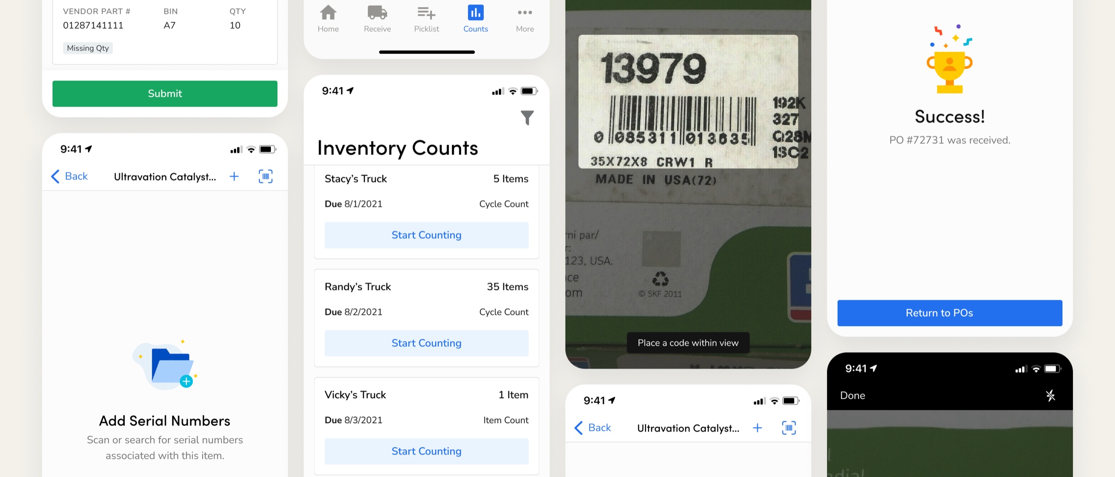 ServiceTitan inventory management interface